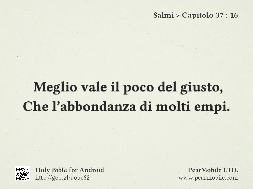 Salmi, Capitolo 37:16